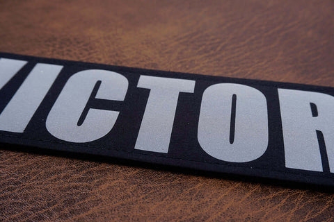black reflective custom guitar strap-7