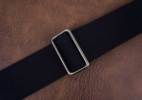 black reflective custom guitar strap-8