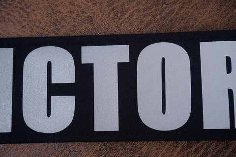 black reflective custom guitar strap-9
