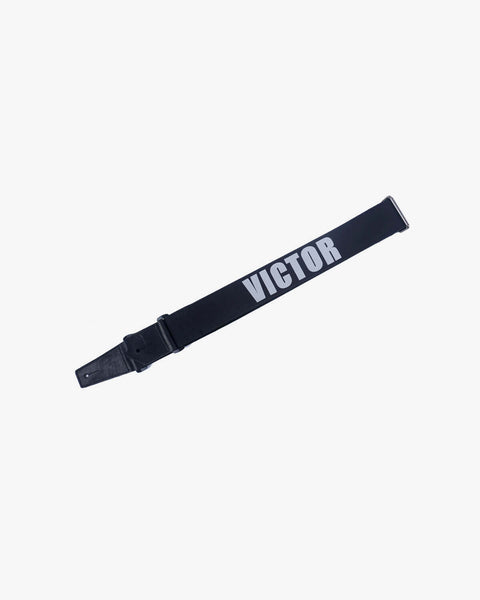 black reflective custom guitar strap-1