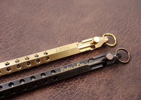 Personalized Brass Bolt Action Pen with engraved name -3