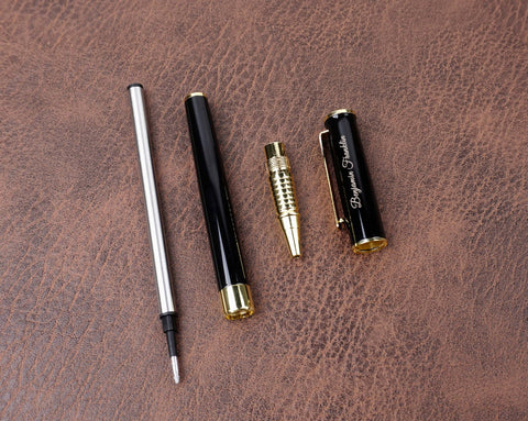 Personalized Black Executive Ballpoint Pen & Gift Box set-4