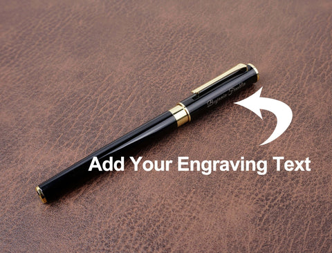 Personalized Black Executive Ballpoint Pen & Gift Box set-5