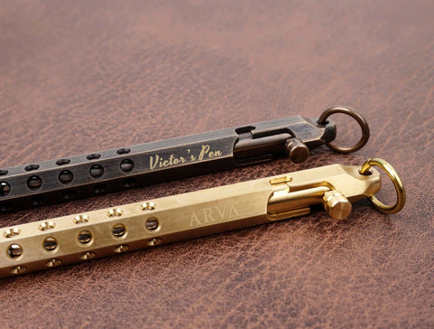 Personalized Brass Bolt Action Pen with engraved name -6