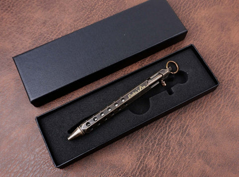 Personalized Brass Bolt Action Pen with engraved name -7