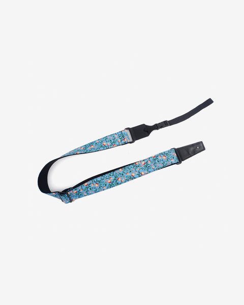 pomegranate ukulele shoulder strap with leather ends-1