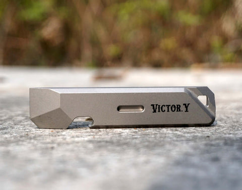 Custom Engraved Titanium Pry bar EDC Multi-Tool -1