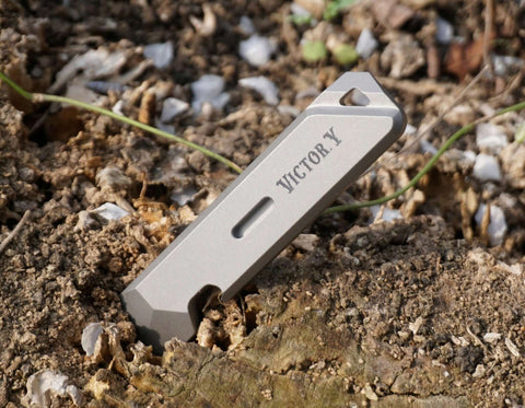Custom Engraved Titanium Pry bar EDC Multi-Tool -2