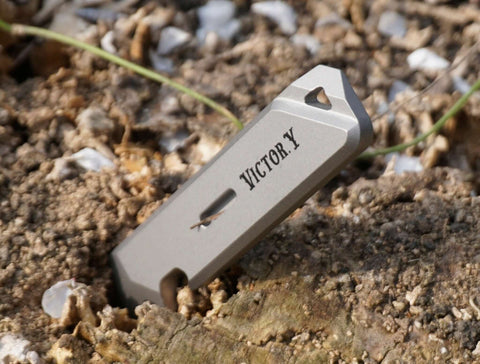 Custom Engraved Titanium Pry bar EDC Multi-Tool -10