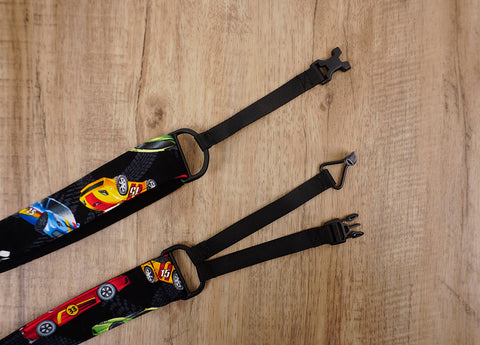 race car clip on ukulele hook strap no drilling, no button -4