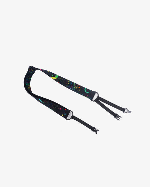 rainbow moon star clip on ukulele hook strap no drilling, no button -1
