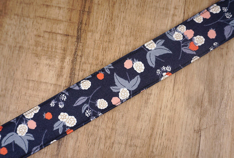 raspberry flower clip on ukulele hook strap-5