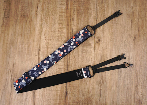 raspberry flower clip on ukulele hook strap-7
