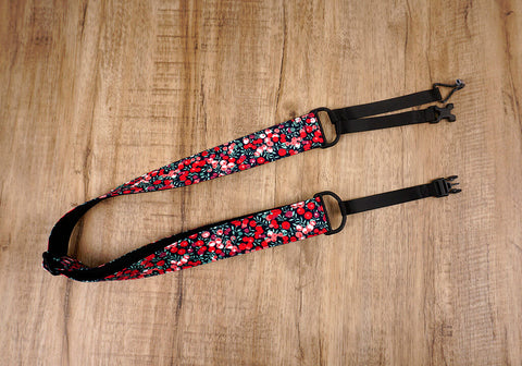 red berry clip on ukulele hook strap-2