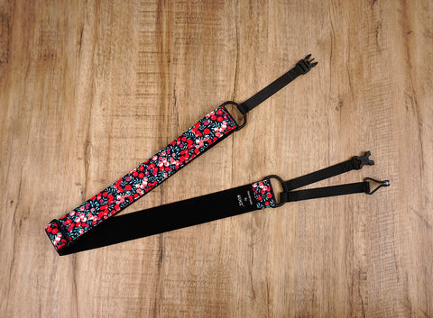 red berry clip on ukulele hook strap-3