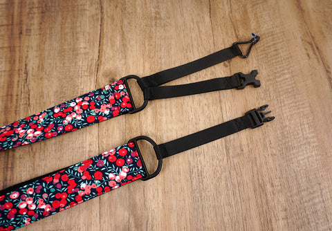 red berry clip on ukulele hook strap-6