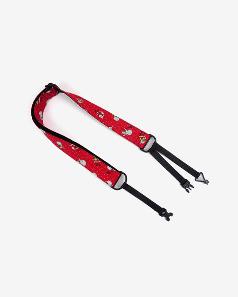 Santa Claus and snowman clip on ukulele hook strap