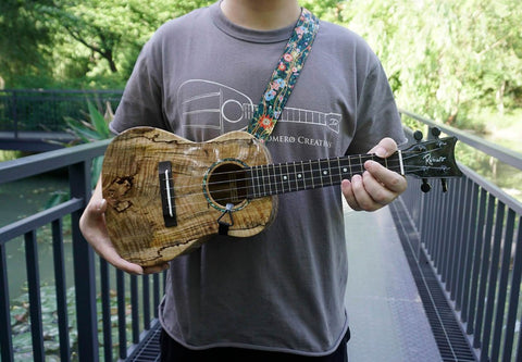 Secret Garden clip-on ukulele hook strap-2