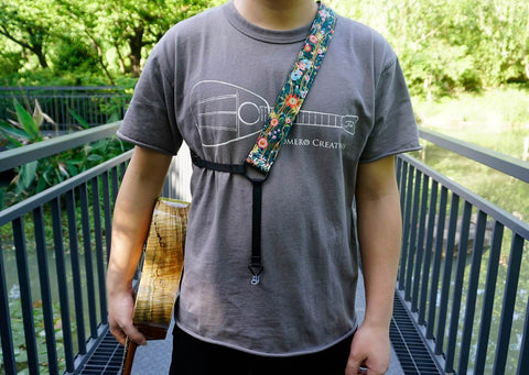 Secret Garden clip-on ukulele hook strap-3