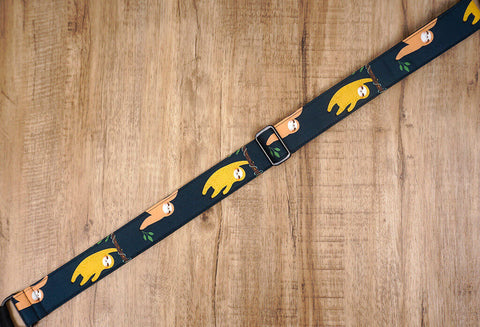 colorful sloth clip on ukulele hook strap-3