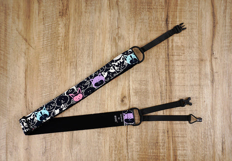 smile cat clip on ukulele hook strap-3
