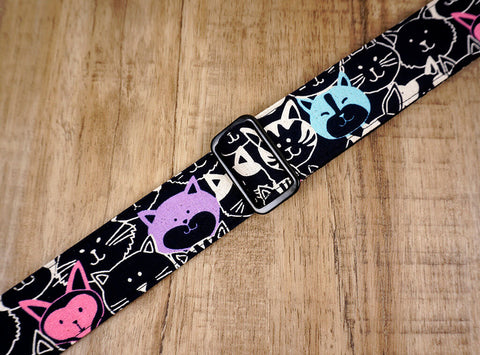smile cat clip on ukulele hook strap-5