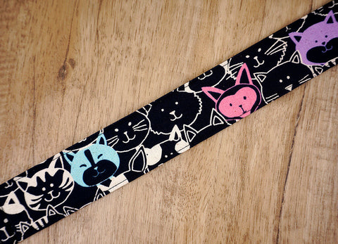 smile cat clip on ukulele hook strap-6