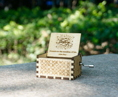 Custom You're My Sunshine Wooden Music Box