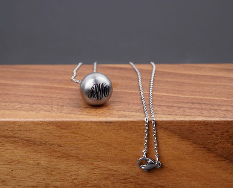 Custom Water Drop Titanium Cremation Urn Necklace-5