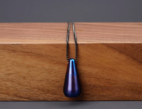 Keep your loved ones close with this personalized, waterproof titanium Cremation urn necklace. Holds human or pet ashes. A special way to honor & cherish forever-7