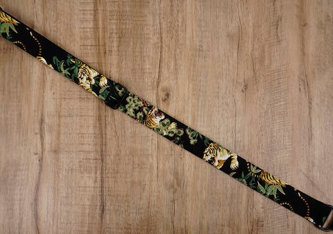 tiger ukulele strap with hook, no button, no drill -4