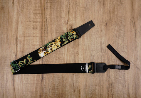 tiger ukulele shoulder strap with leather ends -3