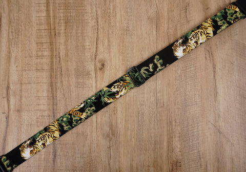 tiger ukulele shoulder strap with leather ends -6