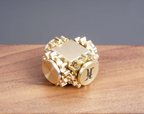 EDC Brass Fidget Spinner Toy