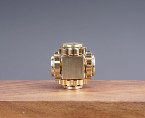 EDC Brass Fidget Spinner Toy