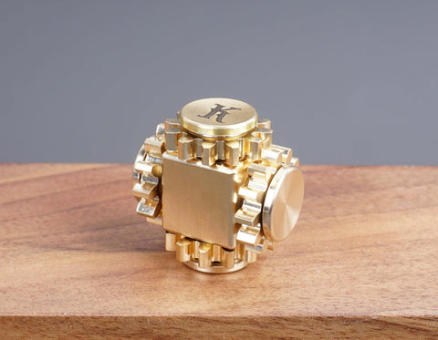 EDC Brass Fidget Spinner Toy