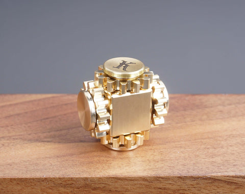 EDC Brass Fidget Spinner Toy