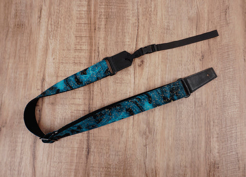 universe space ukulele shoulder strap with leather ends-2