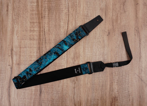 universe space ukulele shoulder strap with leather ends-4