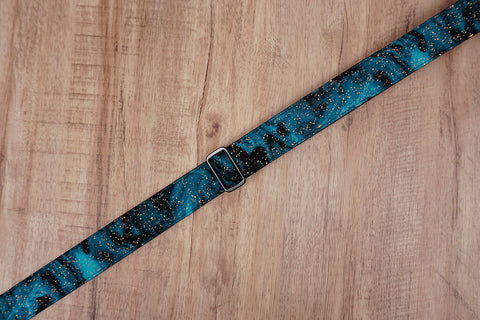 universe space ukulele shoulder strap with leather ends-5