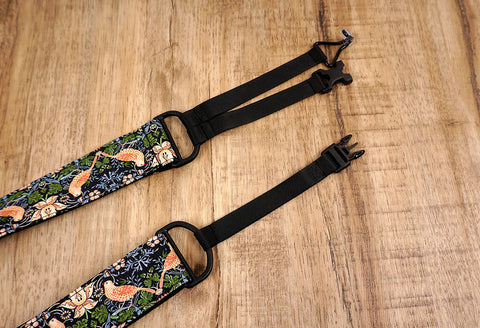 yellow bird vintage clip-on ukulele hook strap-7