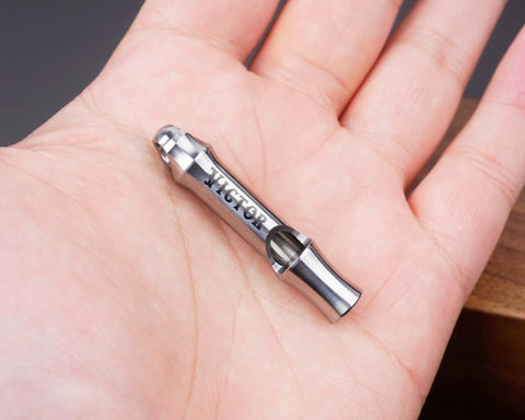 Personalized Titanium Necklace Whistle for Sports and Survival, Personalized Outdoor Adventure Gear and Gifts-4