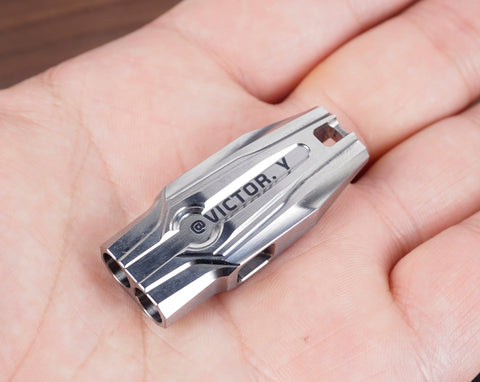 Personalized Spaceship Titanium Necklace Whistle for Sports and Survival, Personalized Outdoor Adventure Gear and Gifts-2