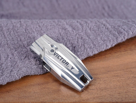 Personalized Spaceship Titanium Necklace Whistle for Sports and Survival, Personalized Outdoor Adventure Gear and Gifts-4