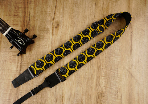 Yellow Queen Ukulele Shoulder Strap-front-3
