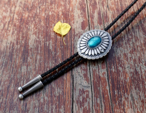 This awesome Vintage Cowboy bolo tie has a southwestern design, it is perfect gift for men, Suitable for wedding or daily wear-1