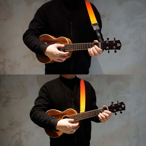 how to use our ukulele shoulder strap.