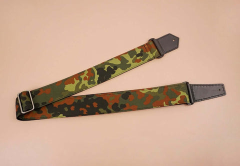 guitar strap with camouflage-1 printed-front-2
