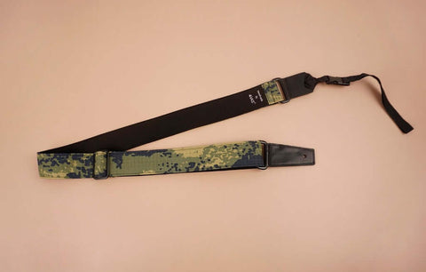 ukulele shoulder strap with camouflage printed-front-2