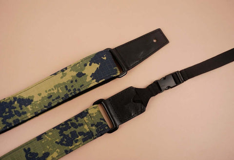 ukulele shoulder strap with camouflage printed-detail-2